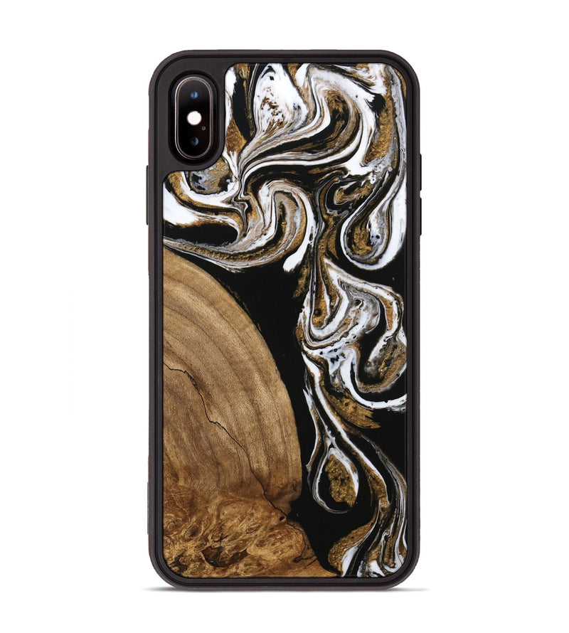 iPhone Xs Max Wood Phone Case - Khloe (Black & White, 745938)