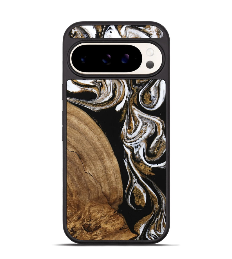 Pixel 9 Wood Phone Case - Khloe (Black & White, 745938)