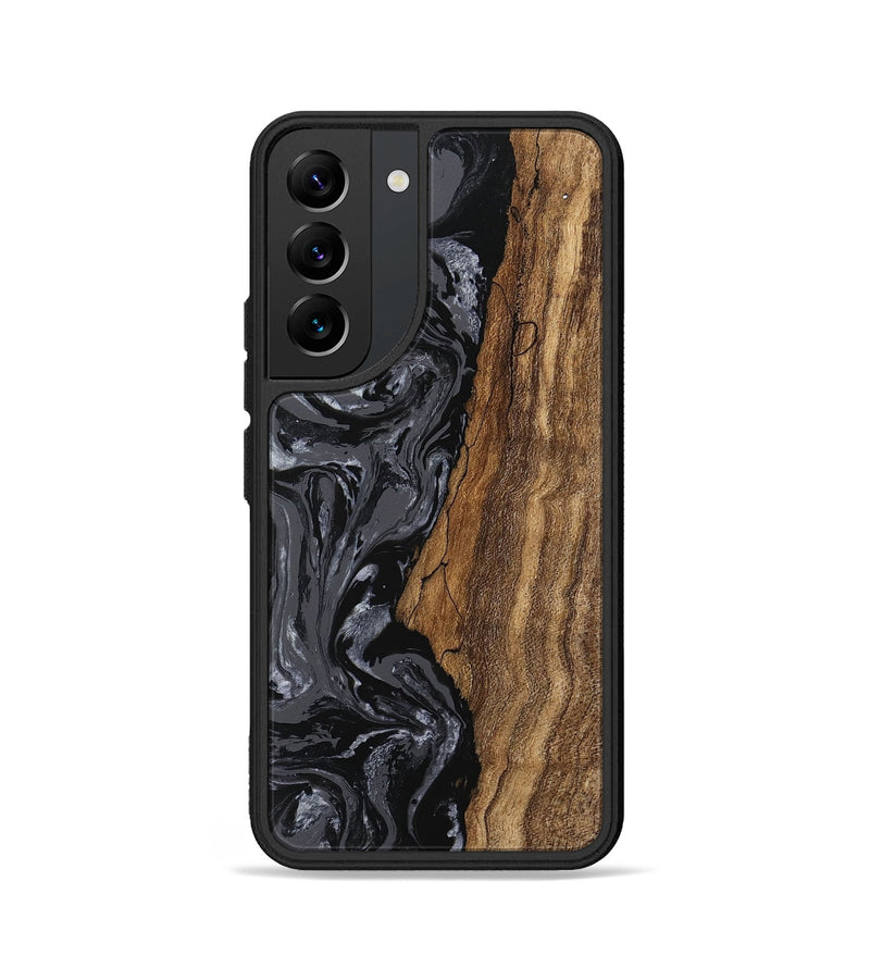 Galaxy S22 Wood Phone Case - Terese (Black & White, 745939)