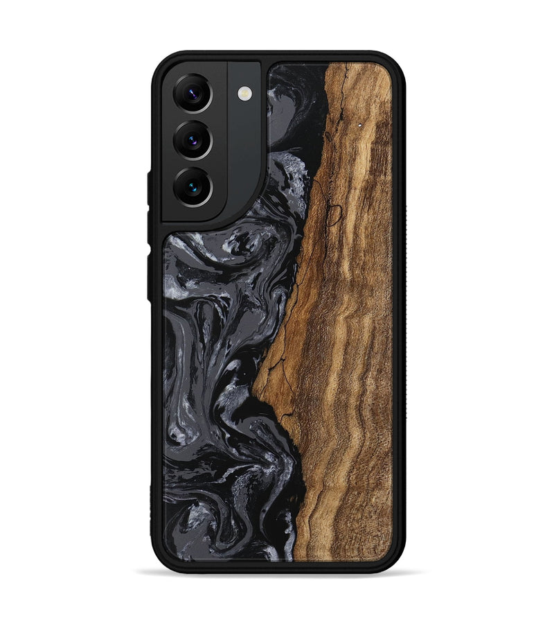 Galaxy S22 Plus Wood Phone Case - Terese (Black & White, 745939)