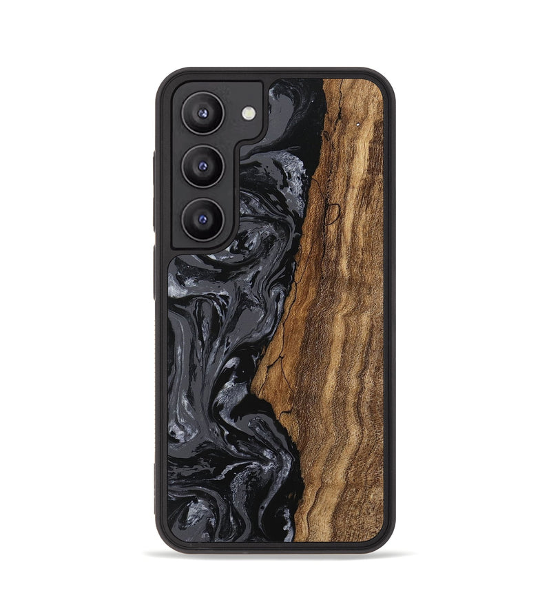 Galaxy S23 Wood Phone Case - Terese (Black & White, 745939)