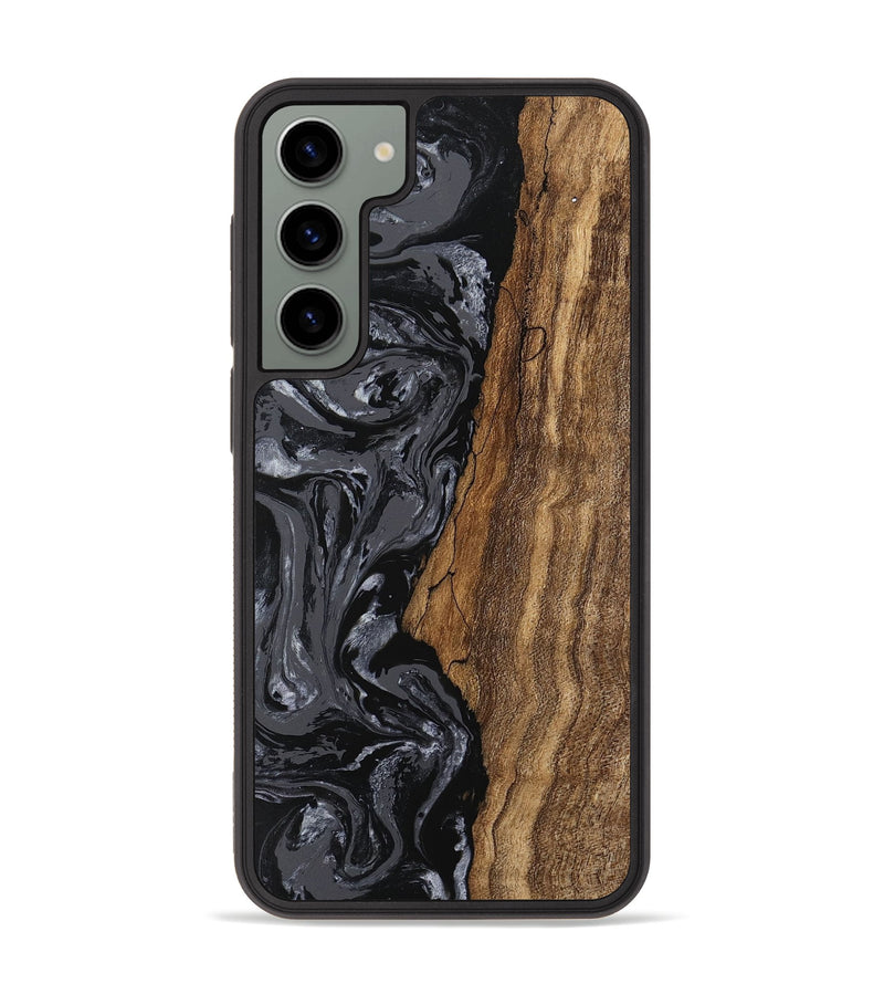 Galaxy S23 Plus Wood Phone Case - Terese (Black & White, 745939)