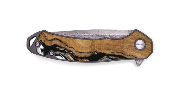 EDC Wood Pocket Knife - Thiago (Black & White, 745940)