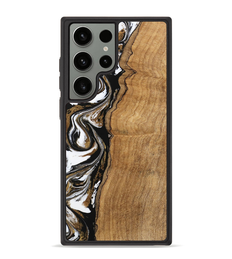 Galaxy S23 Ultra Wood Phone Case - Thiago (Black & White, 745940)