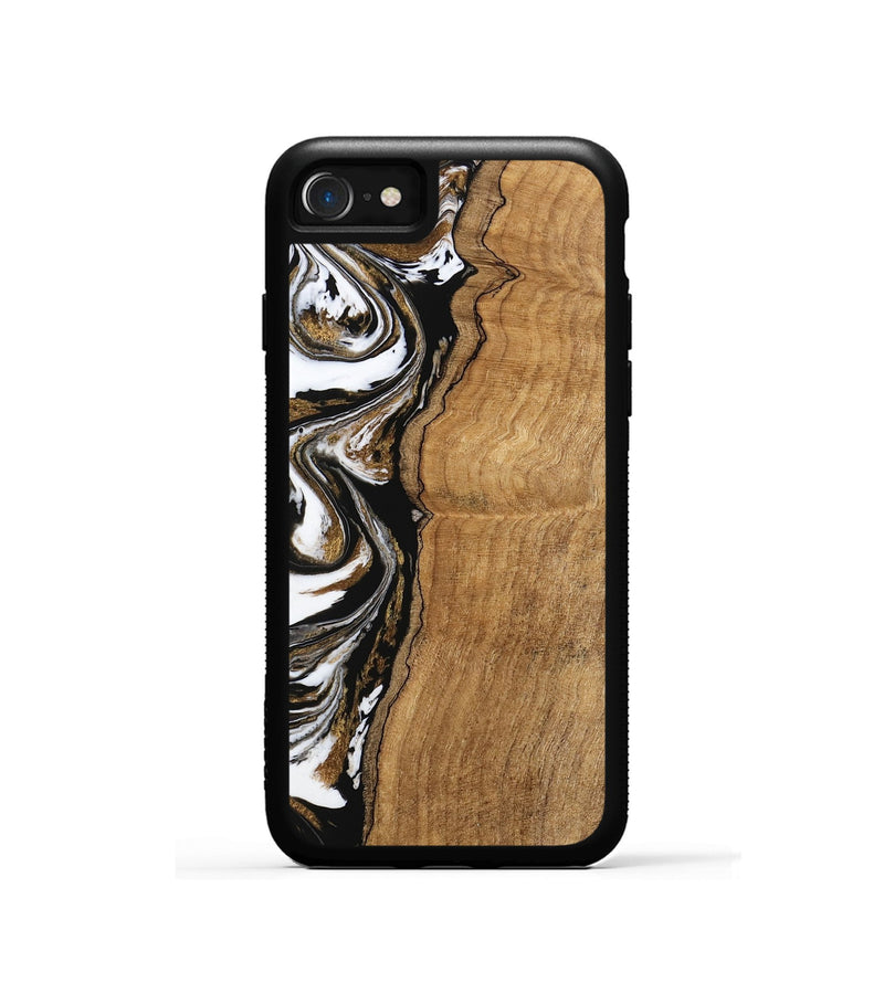 iPhone SE Wood Phone Case - Thiago (Black & White, 745940)