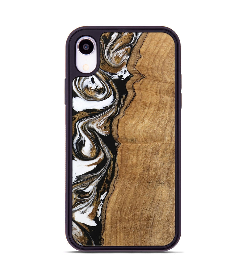 iPhone Xr Wood Phone Case - Thiago (Black & White, 745940)