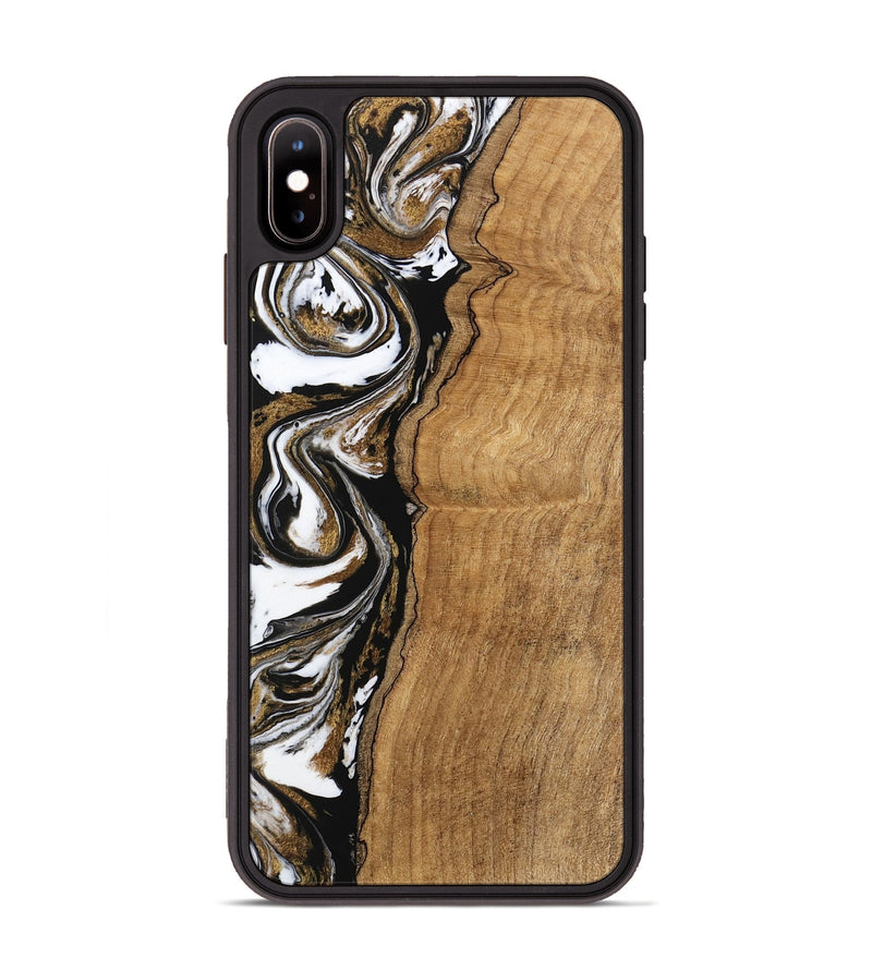 iPhone Xs Max Wood Phone Case - Thiago (Black & White, 745940)