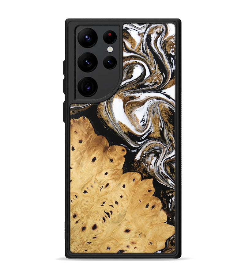 Galaxy S22 Ultra Wood Phone Case - Joe (Black & White, 745941)