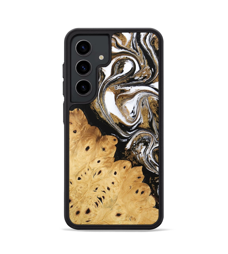 Galaxy S24 Wood Phone Case - Joe (Black & White, 745941)