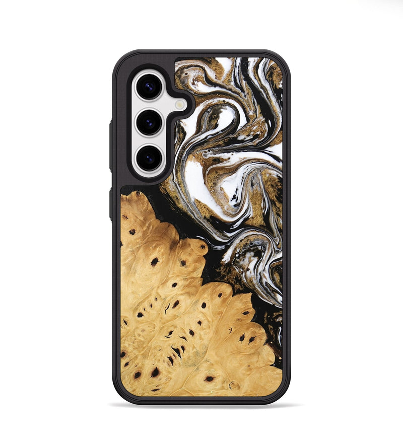 Galaxy S25 Wood Phone Case - Joe (Black & White, 745941)