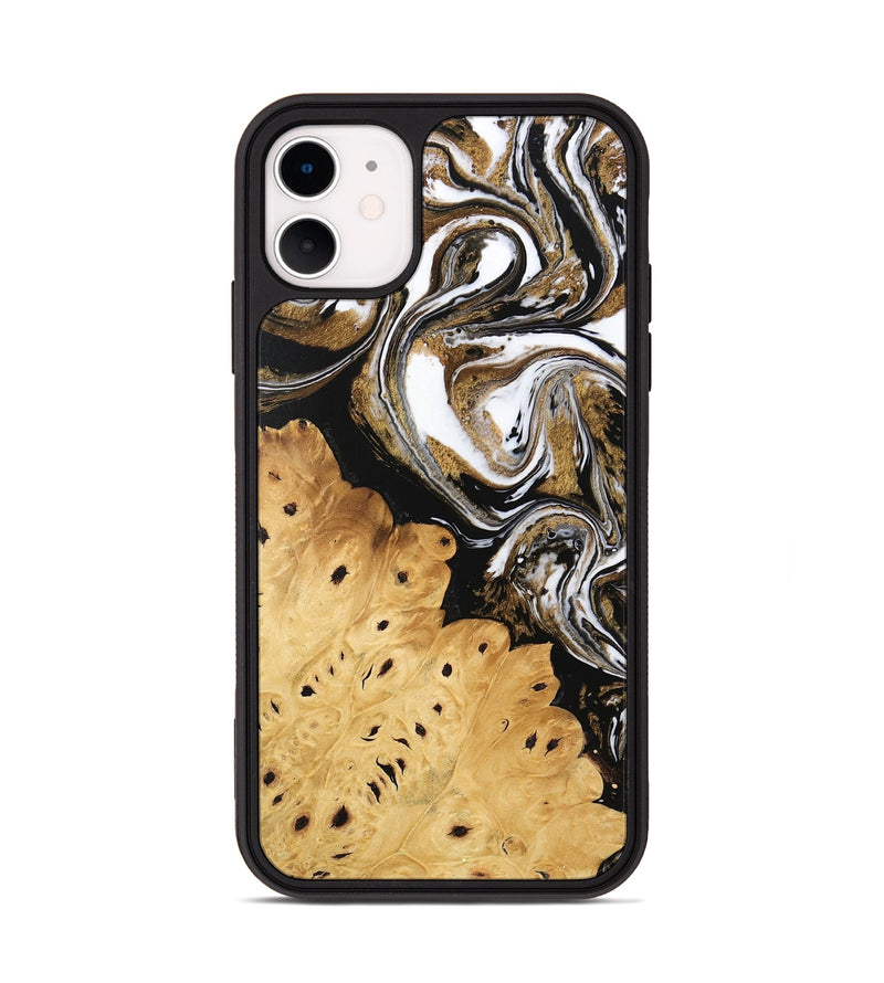 iPhone 11 Wood Phone Case - Joe (Black & White, 745941)