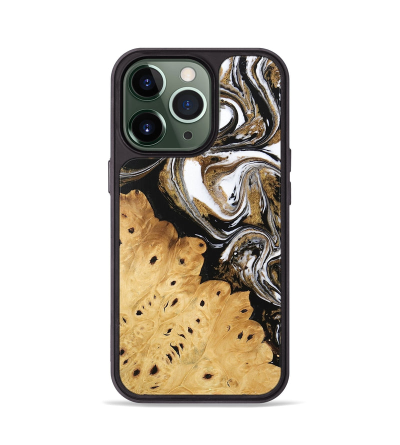 iPhone 13 Pro Wood Phone Case - Joe (Black & White, 745941)