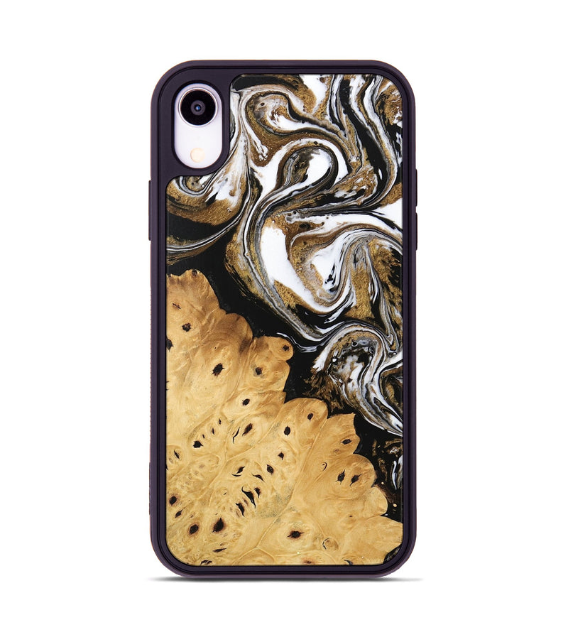 iPhone Xr Wood Phone Case - Joe (Black & White, 745941)