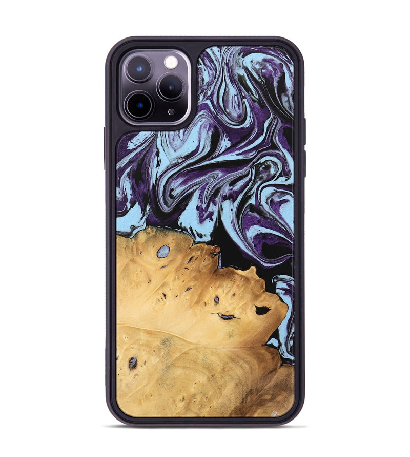 iPhone 11 Pro Max Wood Phone Case - Vonda (Purple, 745942)