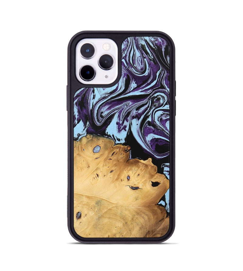 iPhone 11 Pro Wood Phone Case - Vonda (Purple, 745942)