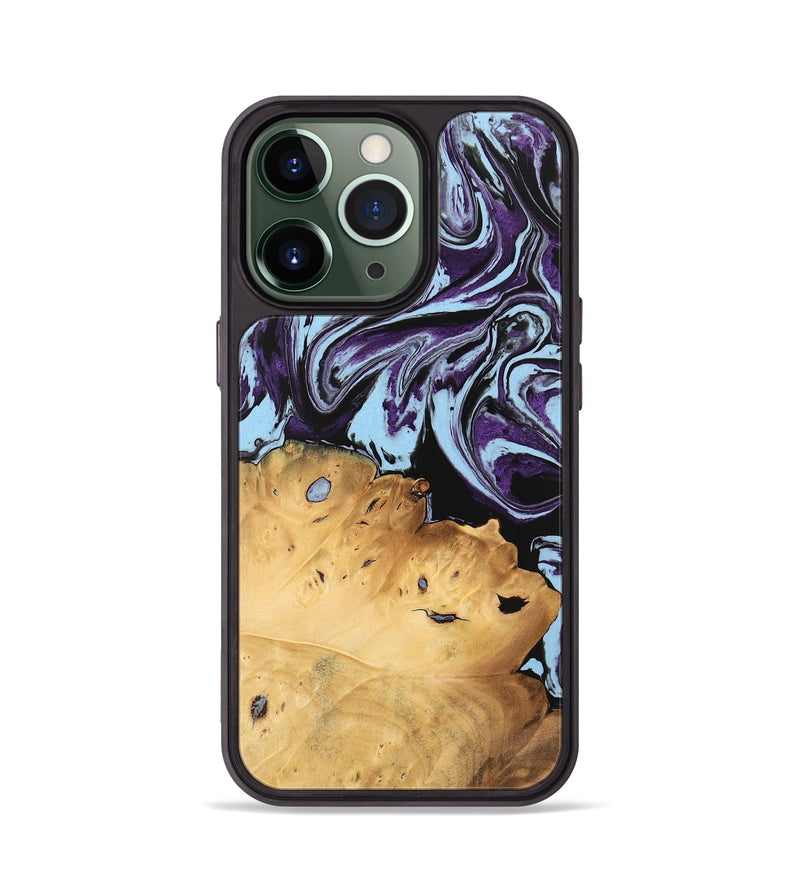 iPhone 13 Pro Wood Phone Case - Vonda (Purple, 745942)