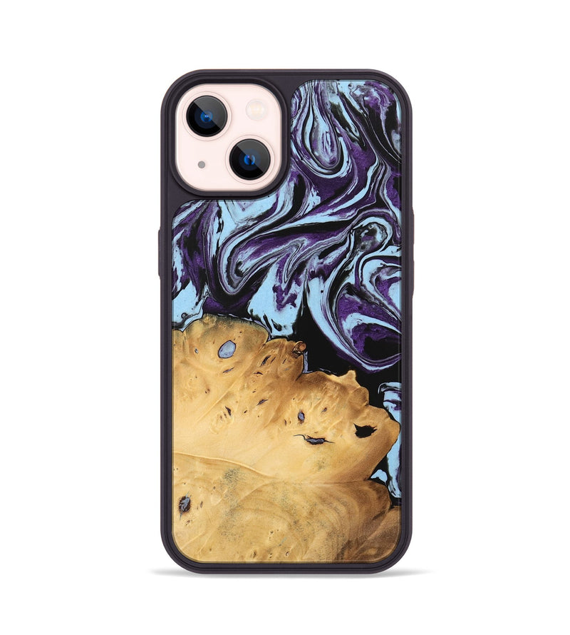 iPhone 14 Wood Phone Case - Vonda (Purple, 745942)