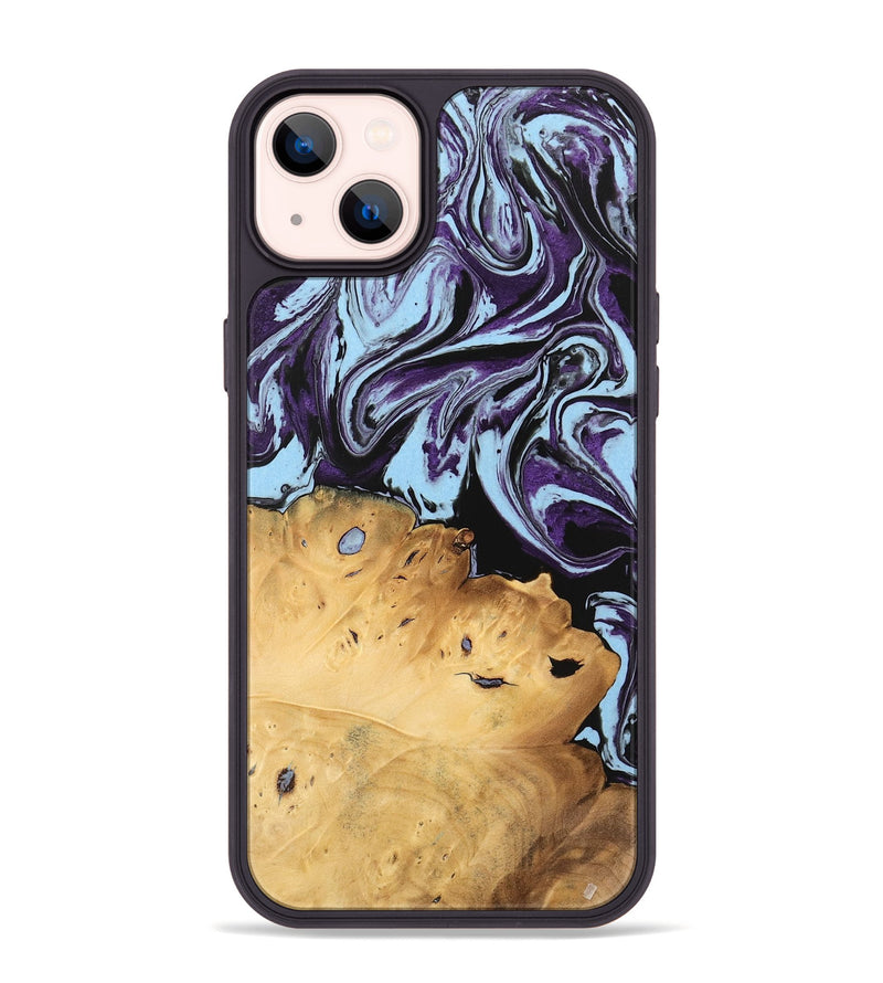 iPhone 14 Plus Wood Phone Case - Vonda (Purple, 745942)