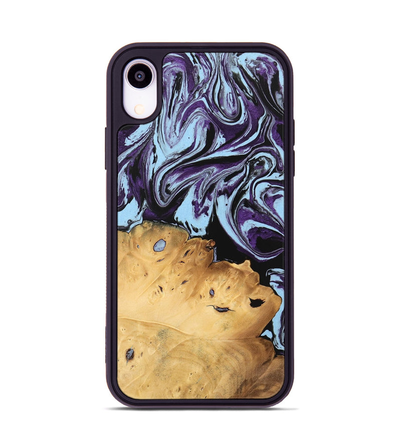 iPhone Xr Wood Phone Case - Vonda (Purple, 745942)