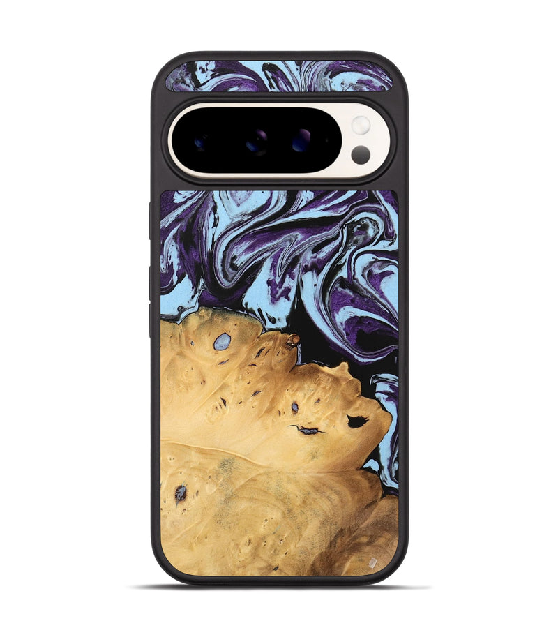 Pixel 9 Wood Phone Case - Vonda (Purple, 745942)