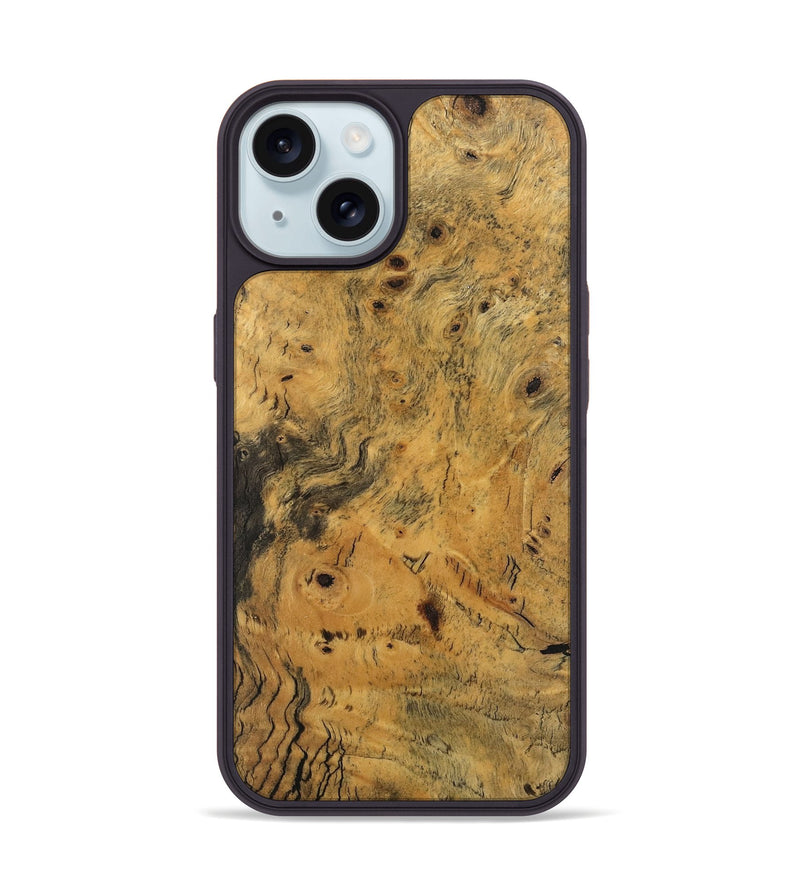 iPhone 15 Wood Phone Case - Skyler (Wood Burl, 745946)