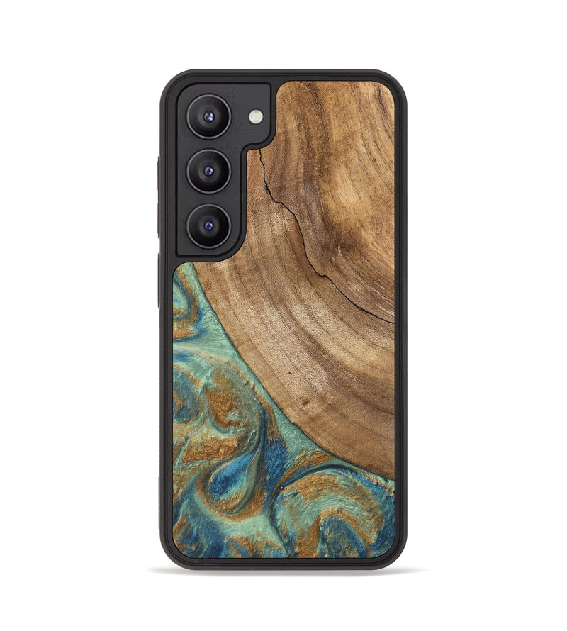 Galaxy S23 Wood Phone Case - Will (Teal & Gold, 745947)