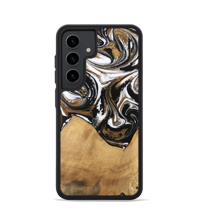 Galaxy S24 Wood Phone Case - Verdie (Black & White, 745948)