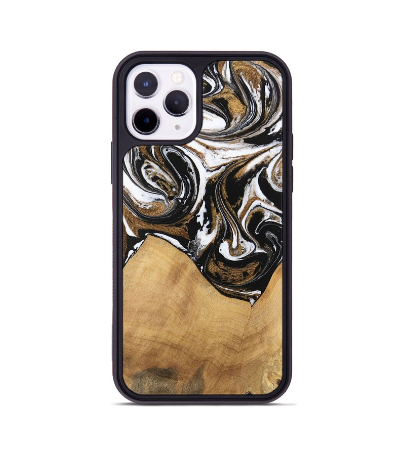 iPhone 11 Pro Wood Phone Case - Verdie (Black & White, 745948)