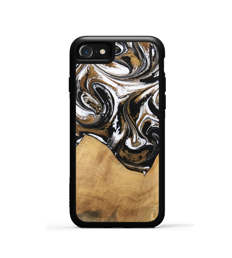 iPhone SE Wood Phone Case - Verdie (Black & White, 745948)