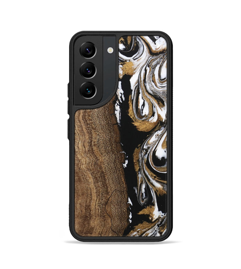 Galaxy S22 Wood Phone Case - Shauna (Black & White, 745949)