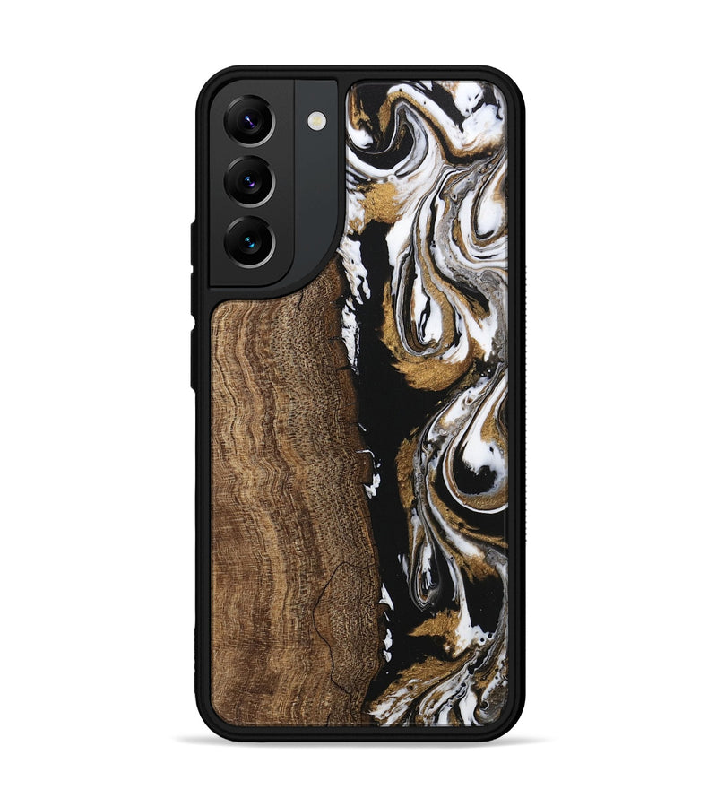 Galaxy S22 Plus Wood Phone Case - Shauna (Black & White, 745949)