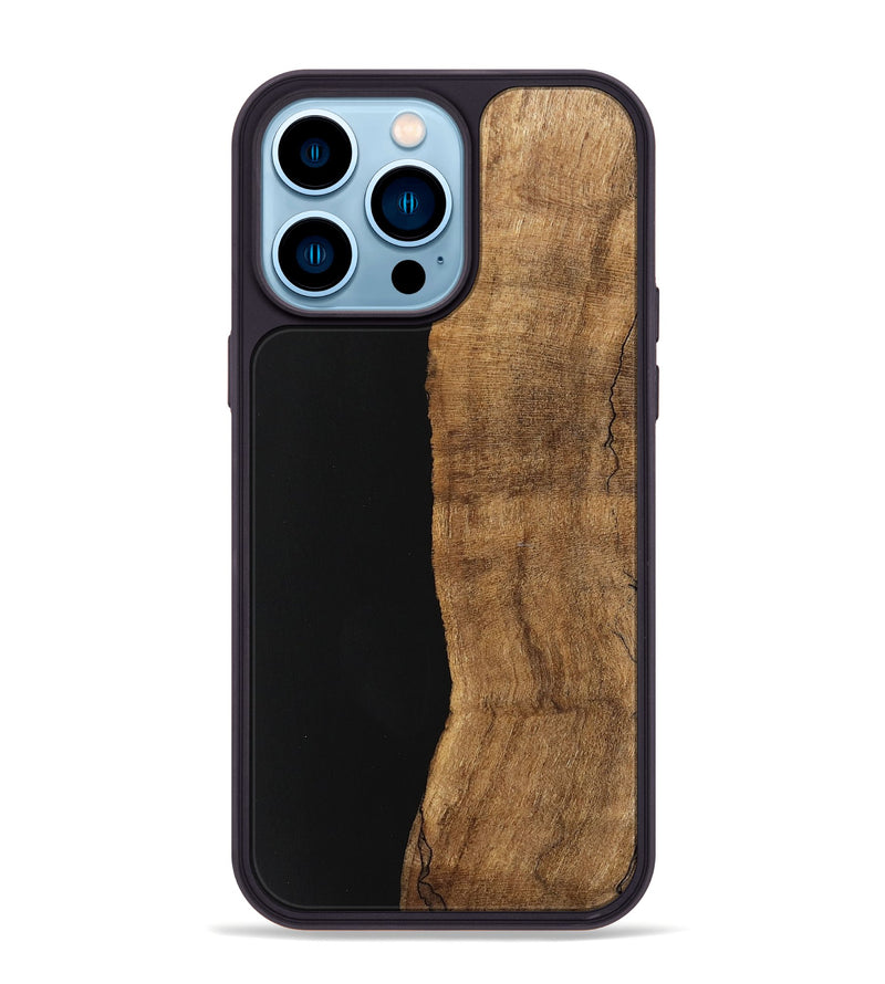 iPhone 14 Pro Max Wood Phone Case - Saige (Wood Burl, 745957)