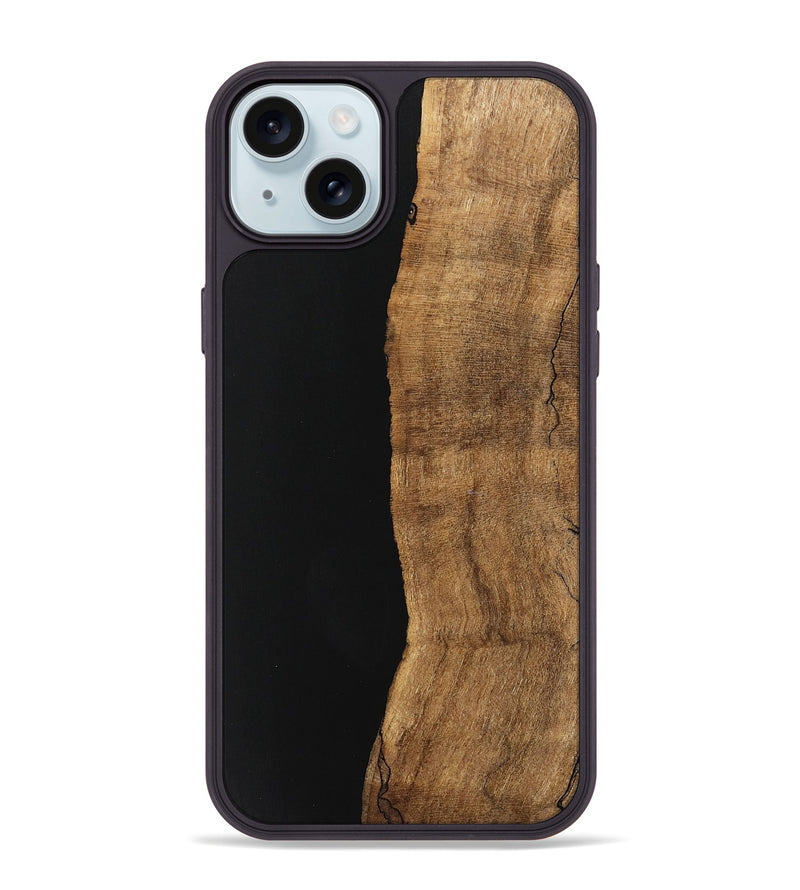 iPhone 15 Plus Wood Phone Case - Saige (Wood Burl, 745957)