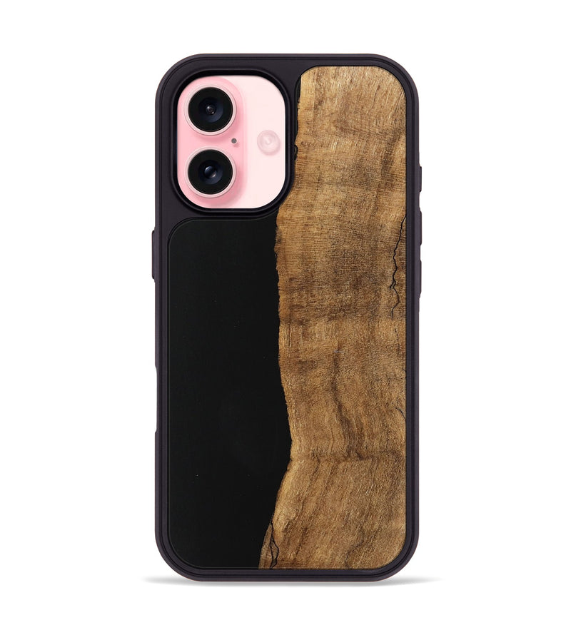 iPhone 16 Wood Phone Case - Saige (Wood Burl, 745957)