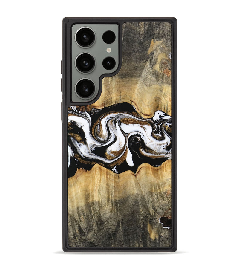 Galaxy S23 Ultra Wood Phone Case - Yisroel (Black & White, 745961)