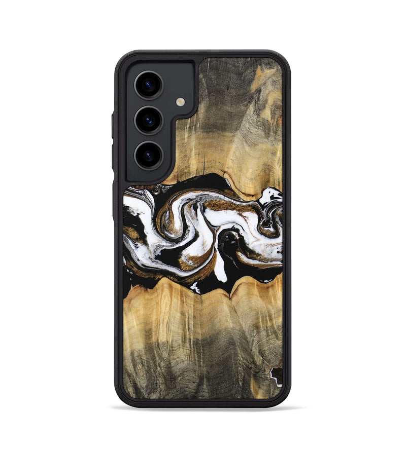 Galaxy S24 Wood Phone Case - Yisroel (Black & White, 745961)