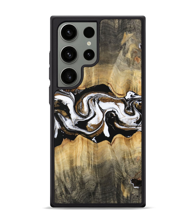 Galaxy S24 Ultra Wood Phone Case - Yisroel (Black & White, 745961)