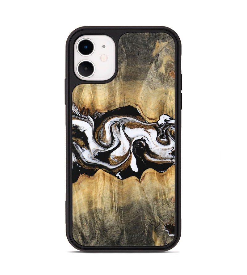 iPhone 11 Wood Phone Case - Yisroel (Black & White, 745961)