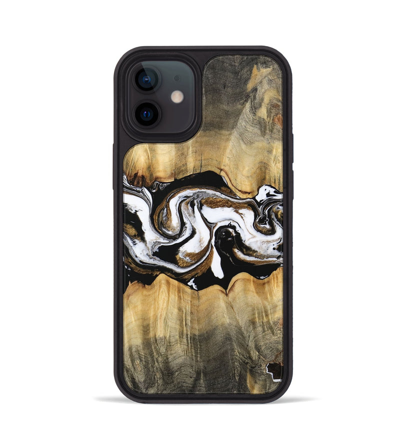 iPhone 12 Wood Phone Case - Yisroel (Black & White, 745961)