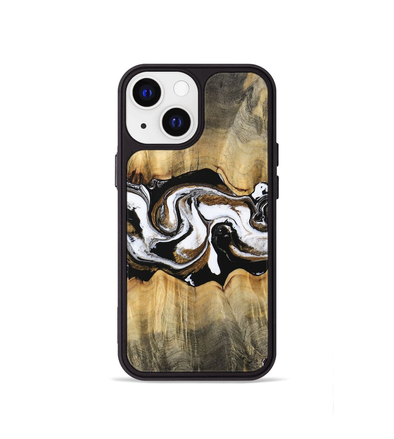 iPhone 13 mini Wood Phone Case - Yisroel (Black & White, 745961)