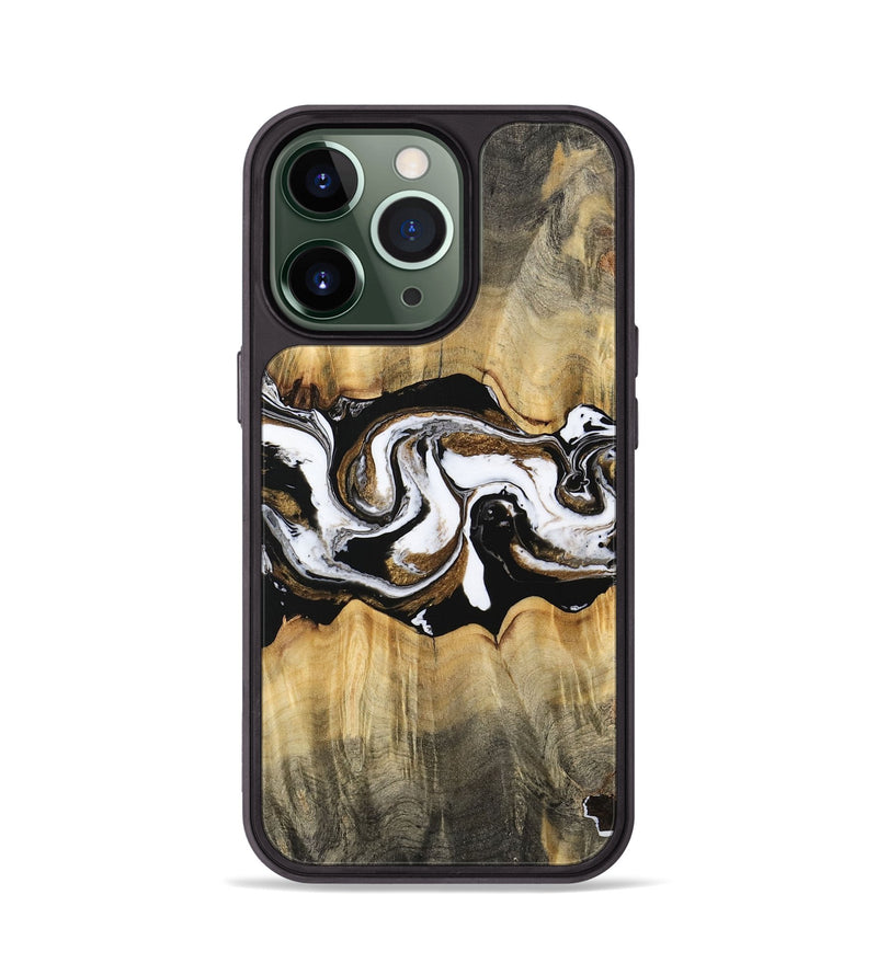 iPhone 13 Pro Wood Phone Case - Yisroel (Black & White, 745961)