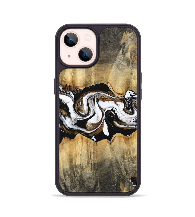 iPhone 14 Wood Phone Case - Yisroel (Black & White, 745961)