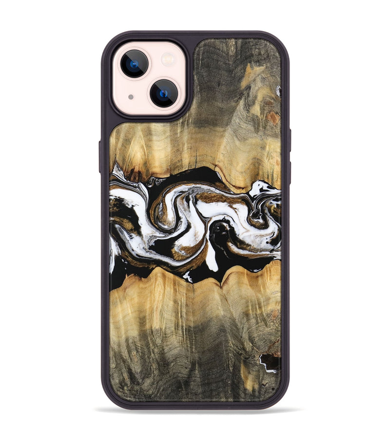 iPhone 14 Plus Wood Phone Case - Yisroel (Black & White, 745961)