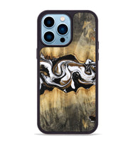 iPhone 14 Pro Max Wood Phone Case - Yisroel (Black & White, 745961)