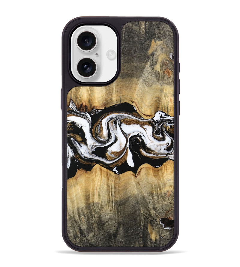 iPhone 16 Plus Wood Phone Case - Yisroel (Black & White, 745961)