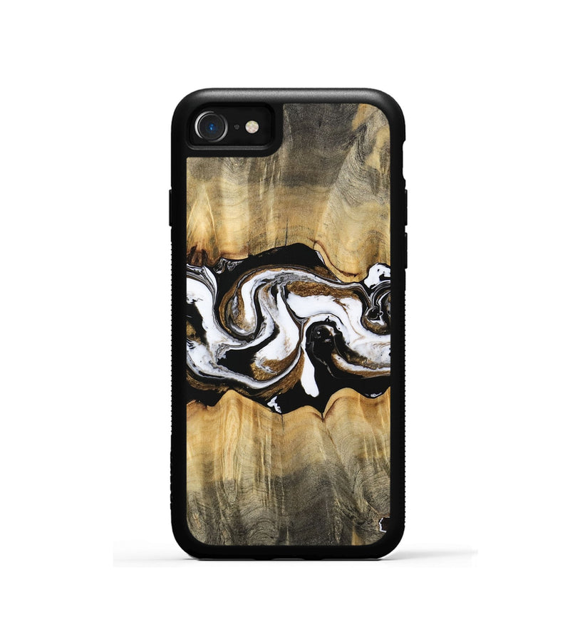 iPhone SE Wood Phone Case - Yisroel (Black & White, 745961)