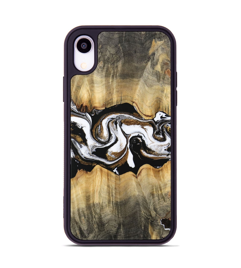 iPhone Xr Wood Phone Case - Yisroel (Black & White, 745961)