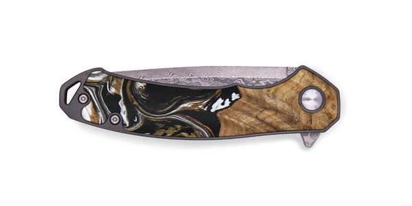 EDC Wood Pocket Knife - Paulina (Black & White, 745967)