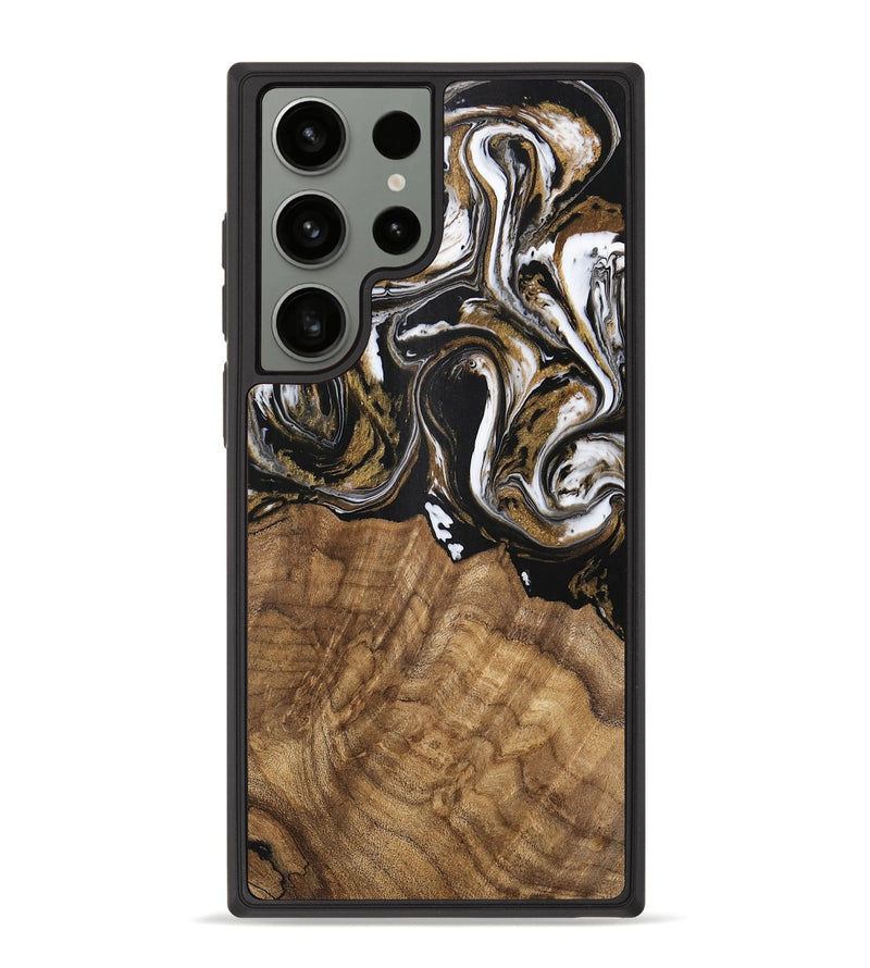 Galaxy S23 Ultra Wood Phone Case - Paulina (Black & White, 745967)