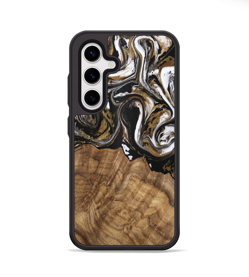 Galaxy S25 Wood Phone Case - Paulina (Black & White, 745967)